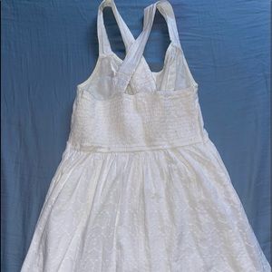 white patterned dress from so!